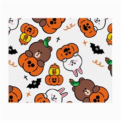 Illustration Pumpkin Bear Bat Bunny Chicken Small Glasses Cloth by Sudhe