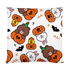 Illustration Pumpkin Bear Bat Bunny Chicken Standard Cushion Case (one Side) by Sudhe