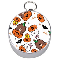 Illustration Pumpkin Bear Bat Bunny Chicken Silver Compasses by Sudhe