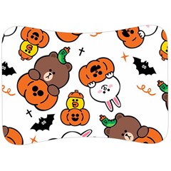 Illustration Pumpkin Bear Bat Bunny Chicken Velour Seat Head Rest Cushion by Sudhe