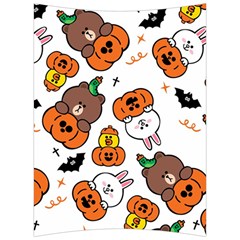 Illustration Pumpkin Bear Bat Bunny Chicken Back Support Cushion by Sudhe