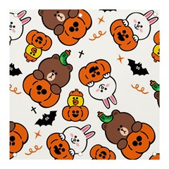 Illustration Pumpkin Bear Bat Bunny Chicken Banner And Sign 3  X 3 