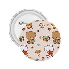 Illustration Bear Cartoon Background Pattern 2 25  Buttons by Sudhe