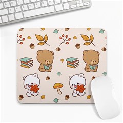 Illustration Bear Cartoon Background Pattern Large Mousepads by Sudhe