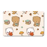 Illustration Bear Cartoon Background Pattern Magnet (Rectangular) Front