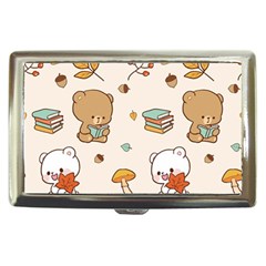 Illustration Bear Cartoon Background Pattern Cigarette Money Case by Sudhe