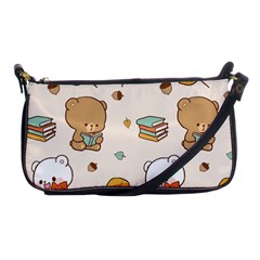 Illustration Bear Cartoon Background Pattern Shoulder Clutch Bag