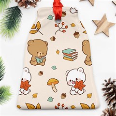 Illustration Bear Cartoon Background Pattern Ornament (bell)