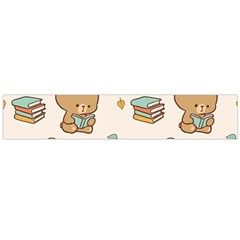 Illustration Bear Cartoon Background Pattern Large Flano Scarf 