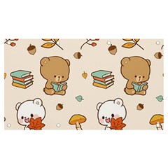 Illustration Bear Cartoon Background Pattern Banner And Sign 7  X 4 