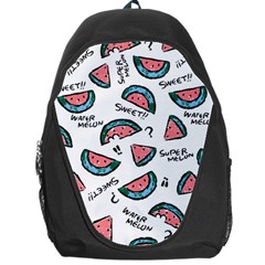 Illustration Watermelon Fruit Sweet Slicee Backpack Bag by Sudhe