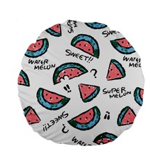 Illustration Watermelon Fruit Sweet Slicee Standard 15  Premium Round Cushions by Sudhe