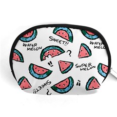 Illustration Watermelon Fruit Sweet Slicee Accessory Pouch (medium) by Sudhe