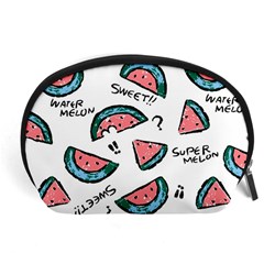 Illustration Watermelon Fruit Sweet Slicee Accessory Pouch (large) by Sudhe