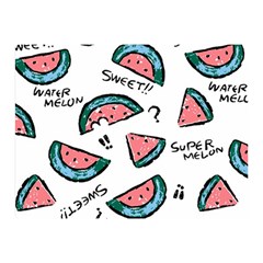 Illustration Watermelon Fruit Sweet Slicee Double Sided Flano Blanket (mini)  by Sudhe