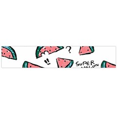 Illustration Watermelon Fruit Sweet Slicee Large Flano Scarf 