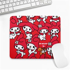 Rabbit Background Cartoon Large Mousepads by Sudhe