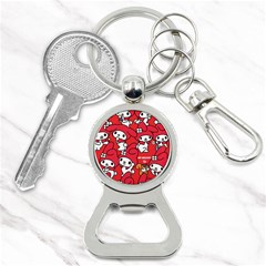 Rabbit Background Cartoon Bottle Opener Key Chain by Sudhe