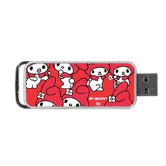 Rabbit Background Cartoon Portable Usb Flash (one Side) by Sudhe