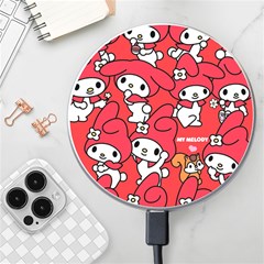 Rabbit Background Cartoon Wireless Charger by Sudhe