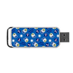 Illustration Duck Cartoon Background Portable Usb Flash (two Sides) by Sudhe