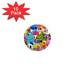 Illustration Cartoon Character Animal Cute 1  Mini Magnet (10 Pack)  by Sudhe