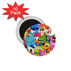 Illustration Cartoon Character Animal Cute 1 75  Magnets (10 Pack)  by Sudhe