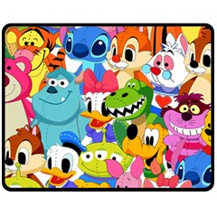 Illustration Cartoon Character Animal Cute Fleece Blanket (medium)  by Sudhe