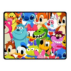 Illustration Cartoon Character Animal Cute Double Sided Fleece Blanket (small)  by Sudhe