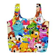 Illustration Cartoon Character Animal Cute Full Print Recycle Bag (l)