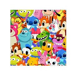 Illustration Cartoon Character Animal Cute Square Satin Scarf (30  X 30 ) by Sudhe