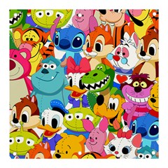 Illustration Cartoon Character Animal Cute Banner And Sign 3  X 3  by Sudhe