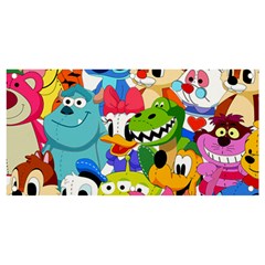 Illustration Cartoon Character Animal Cute Banner And Sign 4  X 2 