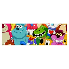 Illustration Cartoon Character Animal Cute Banner And Sign 6  X 2  by Sudhe