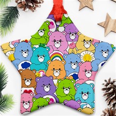 Care Bears Bear Background Cartoon Ornament (star)