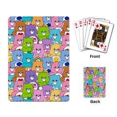 Care Bears Bear Background Cartoon Playing Cards Single Design (rectangle)