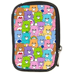 Care Bears Bear Background Cartoon Compact Camera Leather Case