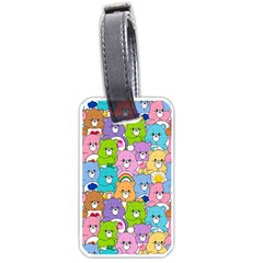 Care Bears Bear Background Cartoon Luggage Tag (one Side) by Sudhe