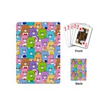 Care Bears Bear Background Cartoon Playing Cards Single Design (Mini) Back