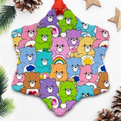 Care Bears Bear Background Cartoon Ornament (snowflake)