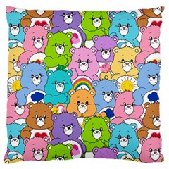 Care Bears Bear Background Cartoon Large Cushion Case (two Sides) by Sudhe