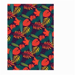 Leaves Pattern Wallpaper Seamless Large Garden Flag (two Sides) by Sudhe