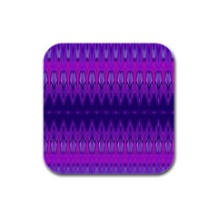 Illustration Purple Abstract Wallpaper Pattern Abstract Rubber Square Coaster (4 Pack) by Sudhe