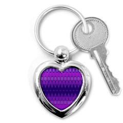 Illustration Purple Abstract Wallpaper Pattern Abstract Key Chain (heart) by Sudhe