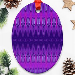 Illustration Purple Abstract Wallpaper Pattern Abstract Oval Ornament (two Sides)