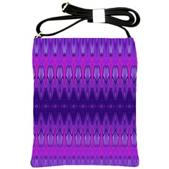 Illustration Purple Abstract Wallpaper Pattern Abstract Shoulder Sling Bag by Sudhe