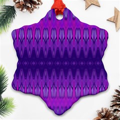 Illustration Purple Abstract Wallpaper Pattern Abstract Snowflake Ornament (two Sides)