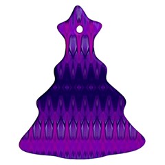 Illustration Purple Abstract Wallpaper Pattern Abstract Christmas Tree Ornament (two Sides)