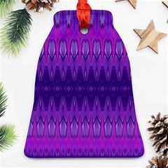 Illustration Purple Abstract Wallpaper Pattern Abstract Bell Ornament (two Sides)