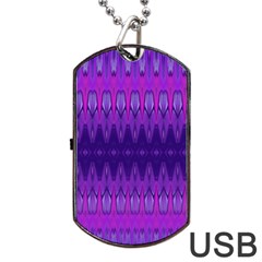 Illustration Purple Abstract Wallpaper Pattern Abstract Dog Tag Usb Flash (two Sides) by Sudhe